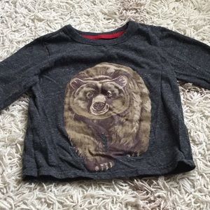 Boys long sleeve bear shirt